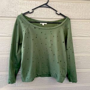 Beautiful green fashion sweater